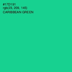 #17D191 - Caribbean Green Color Image